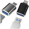 WASRUYI Adattatore USB C maschio a USB-A femmina(2 pack) OTG 3.0 cavo dati Macbook tablet convertitore per Apple iPhone 16 15 pro Android connettore chiavetta tastiera lettore compatibile per Samsung S24