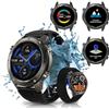 noun-home Orologio da uomo GPS Dual Band 5ATM Altimetro Sport Chiamata Bluetooth AMOLED, 2 Braccialetti 500mAh Assistente Vocale, IP69K Lega di Zinco Monitor di Salute (Outdoor, Black)