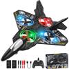 Henakmsl Aereo Telecomandato RC 2.4 Ghz L0712 Hovering Fighter, Aeroplano Con 2 Batterie, Radiocomandato RTF per Bambini/Adulti/Principianti - Grigio