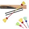 Diabolo Freizeitsport Flowerstick PRO Short (Giallo-Rosso), Giocoleria con Bacchette, Attrezzi da Giocoleria, per Avanzati