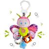 Funsland Giocattolo Giochi Passeggino Neonato,Sensoriali Montessori Giochi per Passeggino 0 3 6 9 Mesi, con Sonagli, Specchio, Massaggiagengive,Neonati Peluche Regalo Bambino Bambini 1 Anno, Papillon