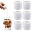 POPAPIE 6 Pezzi Mini Brocca per Latte in Ceramica Bianco Lattiera Bricco Latte Piccolo per Mini Lattiera Bricco Latte Porcellana, Piccola Brocca per Caffè, Mini Tazza per Salsa, Panna, Latte