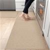 DEXI Tappeto Cucina 60x90cm+60x210cm, Set di 2 Tappeti Cucina Antiscivolo Lavabile, Tappetino Passatoia Assorbente e Antimacchia per Corridoio, Beige