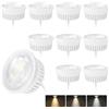 KYOTECH 10x Modulo LED Ultrapiatto ø50x23mm Dimmerabile 3CCT Bianco caldo 3000K Bianco naturale 4000K Bianco freddo 6500K Sostituzione per MR16 GU10,38°per faretti da incasso a soffitto plafoniere