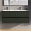 evineo ineo2 mobile La: 120 cm, 3 scomparti estraibili, con maniglia incassata, per evineo ineo2 lavabo doppio,, BE0703GR, ineo2 [Mobili da Bagno > Mobili Lavabo]