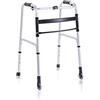 MOPEDIA Deambulatore pieghevole in alluminio anodizzato 2 puntali e 2 ruote fisse Ø 7 cm Serie Click Art. RP735M