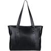 ZLLkeji Borsa Tote Bag Donna Borsa a Tracolla Tote in Pu Pelle Grande Impermeabile Vintage Borsa a Mano Borsa Shopper Con Zip per Lavoro,Viaggi, Shopping, Scuola (Nero)