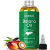 Dersie Olio di Batana per la crescita dei capelli: Dr Sebi Organic Raw Batana Oil dall'Honduras, 100% puro e naturale, per capelli più spessi e forti, 100 ml