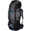 Tashev Outdoors Zaino da Trekking - Tashev Mount 100l + 20l de Cordura Zaino con Copertura Antipioggia (Nero-Blu)