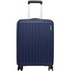 American Tourister Trolley rigido, bagaglio a mano, realizzato in POLIPROPILENE robusto e antigraffio. Molto pratico e super leggero, dispone di due ampi scomparti, divisorio nel comparto superiore e