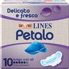 LINES PETALO BLU ASSORBENTE LUNGO CON ALI 10 PEZZI