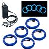 COVVY 5 * 1m EL Wire LED Neon Flessibile Elettroluminescente Filo EL Fili Super Luminoso Stroboscopico Controllo di o Abito Cosplay Festa Halloween Natale Party Carnevale Decorazione (Blu)