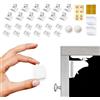 Miloll Serrature per credenze per bambini, 12 serrature + 2 chiavi, magnetiche di sicurezza a prova di bambino, per armadi, cassetti, porte, facile installazione, senza bisogno di attrezzi