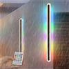 GZZBMY Esterno Moderno Applique da Parete Dimmerabile RGB Interno Lampade da Parete IP65 Impermeabile LED Lungo Striscia Lampada da Muro con Telecomando Via Garage Villa Portico (60cm 36w)
