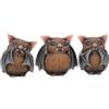 Nemesis Now B4473N9 - Statuetta a tre pipistrelli saggi, 8,5 cm, colore: Marrone