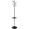 Maul Appendiabiti MAULpolaris, 36,5 x 36,5 x 177 cm, con portaombrelli e 8 ganci, appendiabiti da corridoio per ufficio, reception, robusto appendiabiti in acciaio, cromato