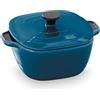 Lacor - 63201 - Mini Cocotte Serve Rossa, Melamina di Alta Qualità, 100% Senza BPA, Capacità 350 ml, Resistente, Igienica e Facile da Pulire, Lavabile in Lavastoviglie, Colore Blu