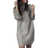 MJGkhiy Maglioni Vestito Donna Invernali Curvy Vestiti in Maglia Elegante Vita Alta Bodycon Abito Vestiti di Lana Caldo Abiti da Cocktail Casual Collo Alto Capodanno Dress Abbigliamento Saldi