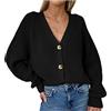 Generico I Miei Ordini Fatti Costume Contenitivo Donna Camicetta del Cappotto del Maglione del Cardigan del Bottone del Colore Solido del Outlet Lampo