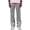 Vivoofchic Baggy Jeans Uomo - Pantaloni Jeans Larghi Y2K in Denim con Design Patchwork e Schizzi d'Inchiostro - Flared Jeans Streetwear Stile Hip Hop Casual Cowboy