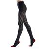 Gallo Collant donna nero fantasia pois