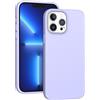 ARSUNOVO Custodia per iPhone 13 Pro Max 6.7, [antiurto] [antigraffio] Custodia sottile in silicone liquido protettiva paraurti in gomma gel cover per iPhone 13 Pro Max 6.7 2021 (viola chiaro)