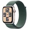 Apple Watch SE GPS 44mm Cassa Alluminio Galassia con Verde Lago Sport Loop