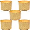 FAH FAMILY AT HOME Stampo Panettone Alto 500gr, 5pz - Pirottini Panettone Professionale di Carta Naturale di Pura Cellulosa, Forme di Cottura per Panettoni, Resistente al Calore 200°C, Stampo Panettone 500gr