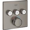 Grohe miscelatore termostatico a 3 vie Grohe Grohtherm SmartControl, finitura grafite spazzolato - 29126AL0