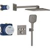 Grohe set completo per doccia Grohe Grohtherm SmartControl Rainshower 310 SmartActive Cube, colore grafite spazzolato - 34864AL0