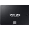 Samsung 870 EVO SSD, Fattore di forma 2,5, Intelligent Turbo Write, software Magician 6, Nero, 500 GB