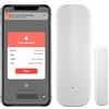PHOVOLT Tuya - Sensore per porte WiFi, sensore per finestre senza fili, in tempo reale, compatibile con Alexa Google Assistant, sensore di contatto aperto per porte di sicurezza domestica (confezione da 1)