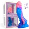 Engily Ross Dildox Dragon Luminiscent Dildo Liquid Silicone 18cm Blue-Pink