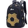 Treer Zaino Scuola Elementare, Zaino Elementare Scuola Bambina Bambino, Treer Motivo Calcio Zaino Scuola Media Multicolore Doppio Scomparto Zaino Scuola e Tempo Libero (Oro Calcio)