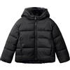 United Colors of Benetton Giubbotto 2SJ1CN05D Giacca, Nero, 120 cm Bambina