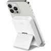 SBS Power bank battery pack 5000 mAh con supporto, compatibile con MagSafe, ricarica wireless, porta USB-C e USB-A, 10W, led di stato, universale per iPhone, Samsung, Xiaomi, Oppo, bianco