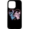 Disney Lilo e Stitch Angelo Cuore Baci Custodia per iPhone 15 Pro Max
