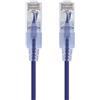 Monoprice 116318 Cavo patch Ethernet Cat6A UTP, 30 AWG, 10 G, in puro rame nudo, antigroviglio, RJ45, serie SlimRun, 0,3 m, viola, confezione da 10