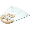Master Class MasterClass Tagliere e coltelli da formaggio in vetro (set da 4 pezzi)