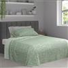 Dorian Home Completo Lenzuola Una Piazza e Mezza Cotone 140x200 Made in Italy