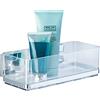WENKO Vacuum-Loc portaoggetti da parete in acciaio inox Quadro, Acciaio inossidabile, 25.5 x 8.5 x 14 cm, Lucido