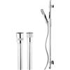 Bossini Cube set doccia con asta saliscendi, 1 tipo di getto, D91004N00030013, Cube cromo [Rubinetteria Bagno > Set Doccia]
