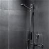 Emco System2 asta saliscendi, con maniglia di sostegno, 357021209, System2 cromo/nero [Rubinetteria Bagno > Doccette / Supporti]