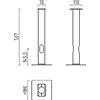 Helestra picchetto a terra per lampade a bitta Helestra, A19900, Universal [Accessori > Fissaggi e Supporti]