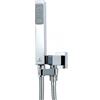 Bossini Cube set doccia con presa d'acqua e supporto, 1 tipo di getto, C55001C00030004, Cube cromo [Rubinetteria Bagno > Set Doccia]