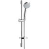 hansgrohe Croma 100 set doccia con asta saliscendi e mensola, 4 tipi di getto, 27776000, Croma 100 cromo [Rubinetteria Bagno > Set Doccia]