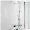 HSK RS 200 colonna doccia con bocca di erogazione vasca, termostatico, 1006700, RS 200 cromo/bianco [Rubinetteria Bagno > Colonne Doccia]