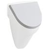 Geberit Flow copri orinatoio, 575905000, Flow bianco/acciaio inox levigato [Orinatoi > Coperchi Orinatoi]