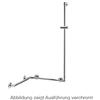 Keuco Plan Care asta saliscendi, con maniglia di sostegno, 34908176611, Plan Care argento anodizzato/cromo [Rubinetteria Bagno > Doccette / Supporti]