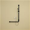 Hewi 801 asta saliscendi, con maniglia di sostegno, 801.33.210 90, 801 nero profondo [Rubinetteria Bagno > Doccette / Supporti]
